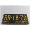 Image 2 : Pair of 1969 Vintage Alberta License Plate