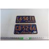Image 1 : (2) 1973 Vintage Alberta License Plates