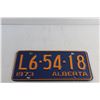 Image 2 : (2) 1973 Vintage Alberta License Plates