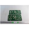 Image 1 : (2) 1971 Vintage Alberta License Plates