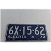 Image 2 : (2) 1972 Vintage Alberta License Plates