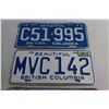 Image 3 : 1971, 1974 and 1973 British Colombia (BC) and Ontario License Plates