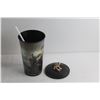 Image 6 : (2) Collectible Hobbit Cups with a Straw and Collectible Hobbit Trading Card - Authenticity Not Guar