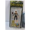 Image 3 : (2) Collectible The Lord of the Rings Figures - Super Poseable Frodo with Journal and Moria Orc Runn