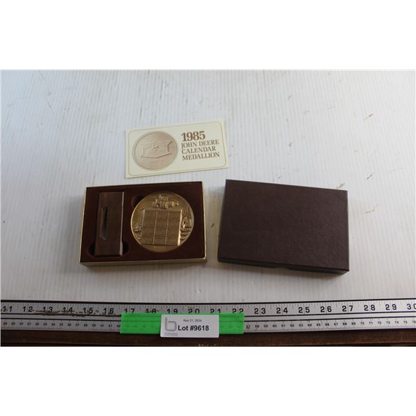 Collectible 1985 John Deere Calendar Medallion