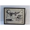 Image 2 : Framed Indigenous Print by Jeffrey Crowe 15'' x 12''
