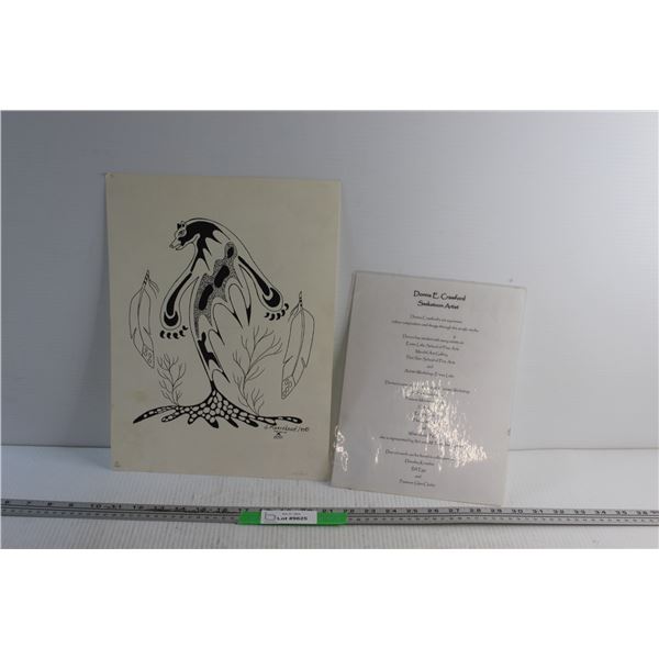 Indigenous Print 19/200 by Johnny Marceland 15'' x 11''