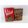 Image 2 : (2) Vintage Cigarette Pocket Tins, PIcobac, Velvet