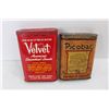 Image 3 : (2) Vintage Cigarette Pocket Tins, PIcobac, Velvet