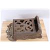 Image 3 : Vintage Cast Iron Match Box Holder On Board- As Is