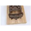 Image 5 : Vintage Cast Iron Match Box Holder On Board- As Is