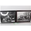Image 1 : (2) Harley Davidson Enlarged Photographs- Both 13'' x 16''