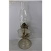 Image 2 : Unmarked Antique Clear Glass Kerosene Lamp- As Is