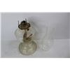 Image 6 : Unmarked Antique Clear Glass Kerosene Lamp- As Is