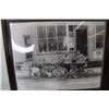 Image 2 : (2) Framed Enlarged Harley Davidson Photographs- Both 13'' x 16''