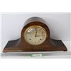 Image 1 : Vintage New Haven Wooden Mantle Clock- 20'' x 4.5'' x 10''