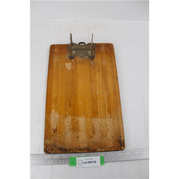 Vintage Wooden Clipboard From Christies Book Store Brandon Manitoba