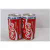 Image 3 : (2) Vintage 1992 Toronto Blue Jays World Series Coca- Cola Cans- Both Empty