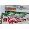 Image 2 : (5) Various Pennants, Saskatchewan Roughriders, Vancouver, Misc.