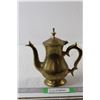 Image 1 : Heavy Brass + Silver Lined Teapot