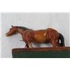 Image 3 : 1940s Cast Iron Thorough head Race Horse On Wooden Base