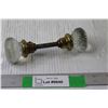 Image 1 : Antique Glass Door Knob Set