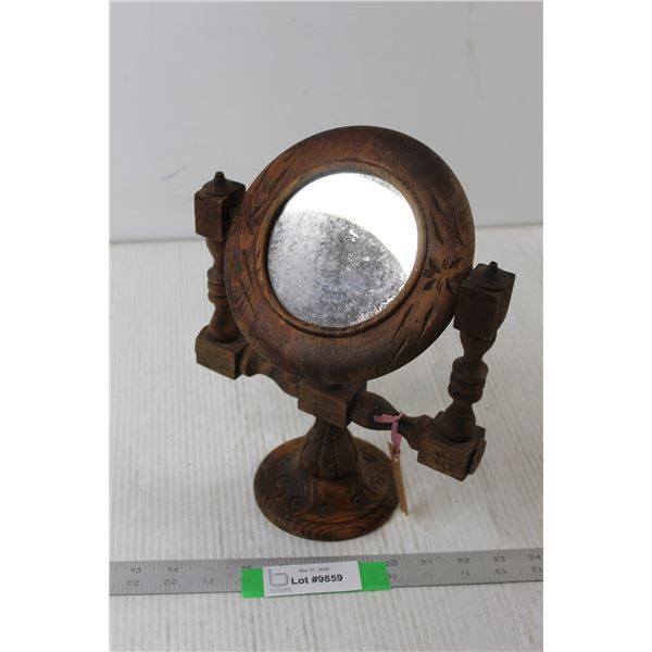 Wooden Shaving Mirror