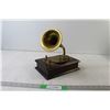 Image 1 : Brass Edison Type Gramophone Music Box - Tested Works