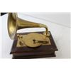 Image 2 : Brass Edison Type Gramophone Music Box - Tested Works