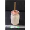Image 1 : Vintage Pottery Butter Churn - 6" Tall
