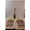 Image 1 : (2) Three Maids Flour Bags & Decorative Wood Ore