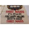 Image 2 : (2) Three Maids Flour Bags & Decorative Wood Ore