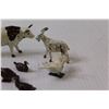Image 2 : Vintage Briton Cast Metal Farm Animals- Miniature - Made in England