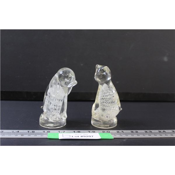 Alta Glass Figurines - Cat & Dog - 5" Tall