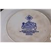 Image 4 : Flow Blue Souvenir Plate, Winnipeg Man. Features Buffalo