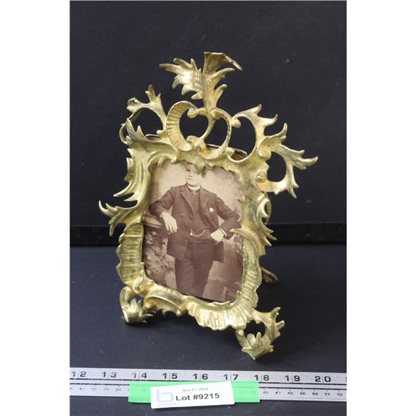 Brass Antique Picture Frame - 10" x 7"