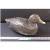 Image 1 : Wood Carved Duck - Some Damage to Beak - 16" x 8"