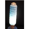 Image 2 : Vintage Blue Torpedo Skyscraper Table Lamp - Works - 12" Tall