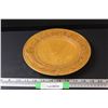 Image 1 : German Wood Carved Bread Plate - 9.5" Diameter