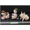 Image 1 : Beswick Pig Figurine & (2) Porcelain English Baby Figurines