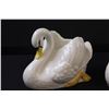 Image 2 : (2) Vintage Sylvac Pottery Swans -  9" & 7"