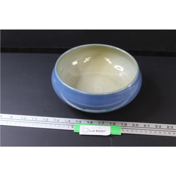A & A Ceramic Bowl - Made at Usask Art Studio Saskatoon, Sk - 8" Diameter