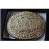 Image 2 : Hesston Collectors Metal Belt Buckle - 1989 - in Case