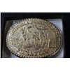 Image 5 : Hesston Collectors Metal Belt Buckle - 1989 - in Case