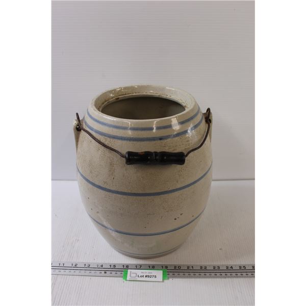 *Crock w/Handle - 12" x 10"