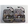 Image 4 : (2) Collectible Star Wars Figures with Coins - Mace Windu & Galactic Marine - Sealed