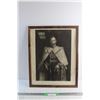 Image 1 : Framed His Majesty King George V Print 21'' x 17'' - Water Damage