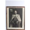 Image 2 : Framed His Majesty King George V Print 21'' x 17'' - Water Damage