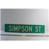 Image 1 : Simpson Street Sign 30'' x 7''