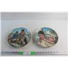 Image 1 : (2) Decorative Indigenous Pattern Plates by Nori Peter